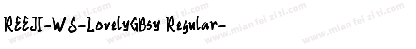 REEJI-WS-LovelyGBsy Regular字体转换